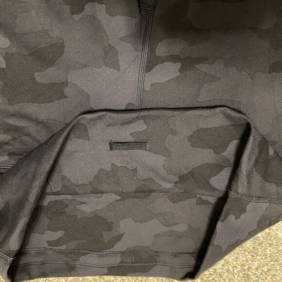 Lululemon Wunder Train High Rise Biker Shorts 12 Camouflage 6" Inseam Running - Picture 6 of 6